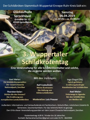 Das Programm vom 3. Wuppertaler Schildkrötentag