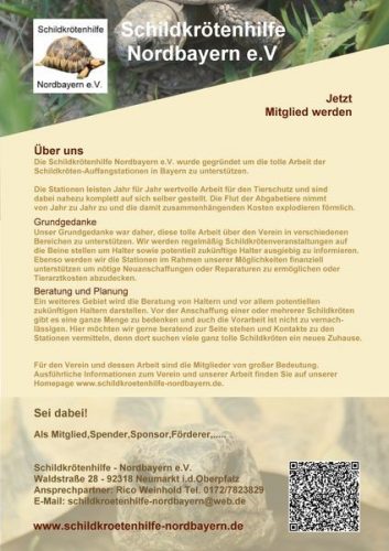 Ein neuer Verein: Die Schildkrötenhilfe Nordbayern e.V.